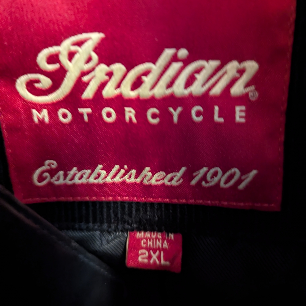 Indian Motorcycle Women's Black Leather Jacket - Picture 6 of 6
